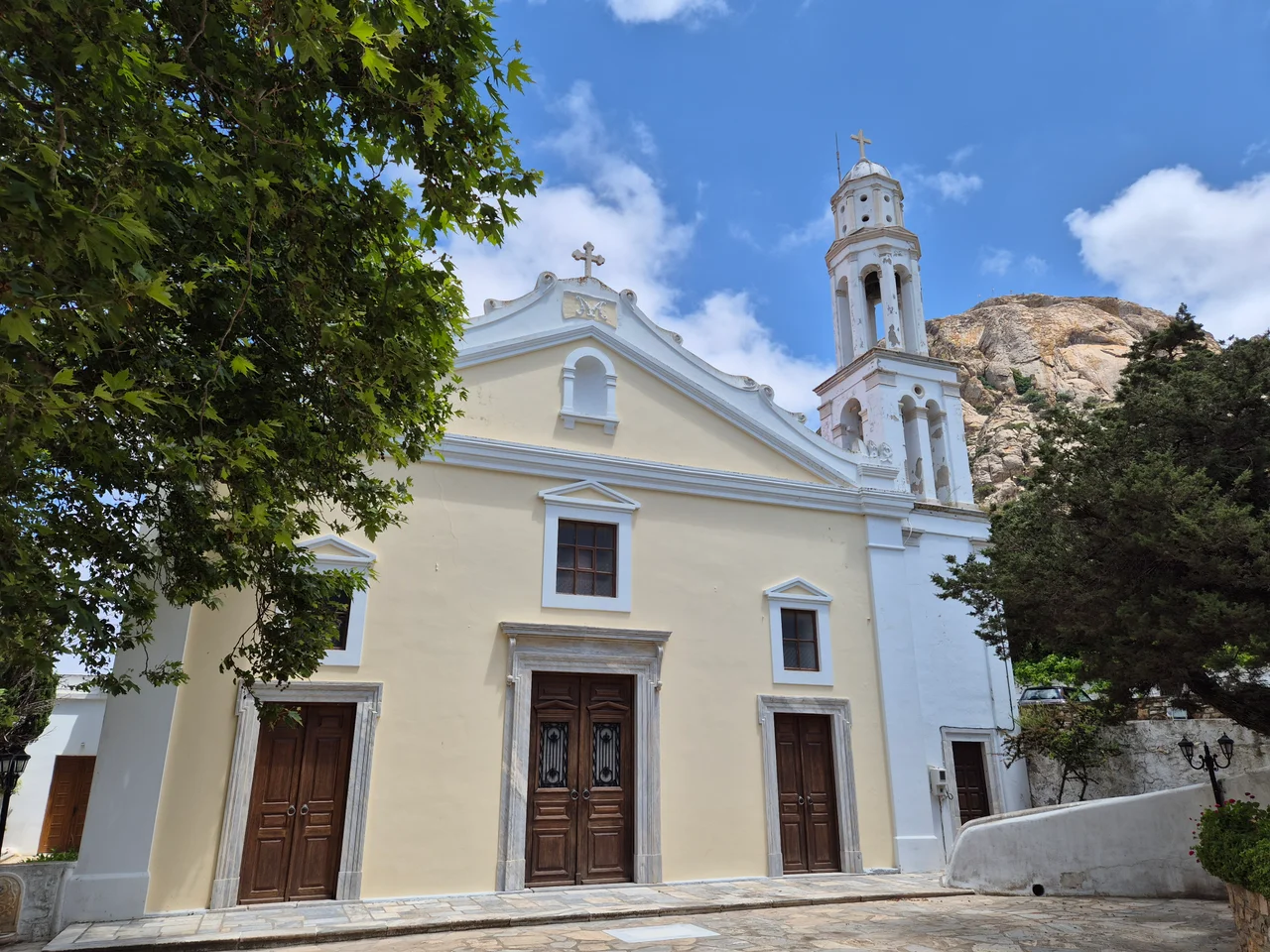 The cathedral of the Roman-Catholic archdiocese of Naxos-Tinos, Greece