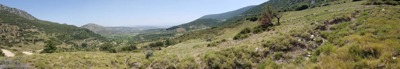 Valley of Muses (cavea in foreground from top looking northeast)