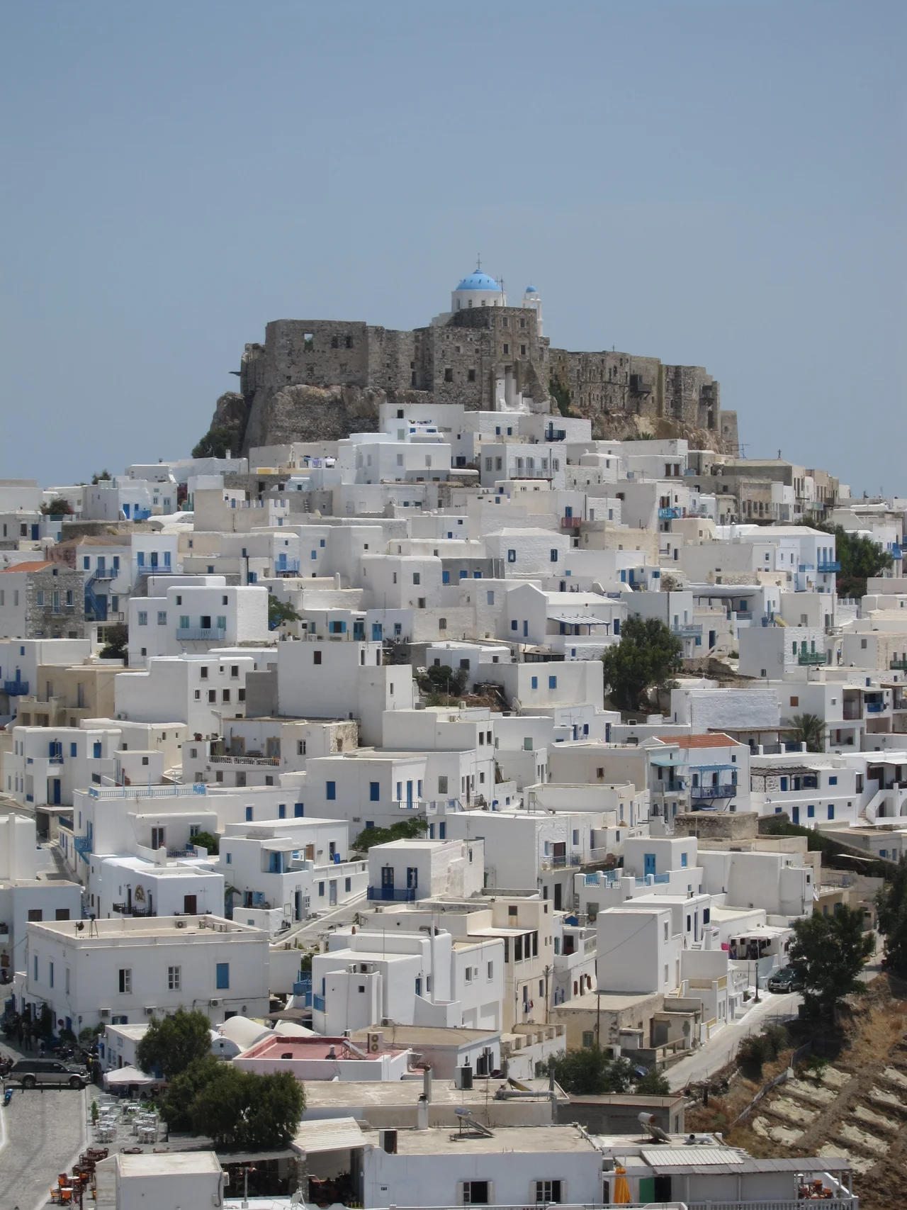 View of Astypalaia and its castle.