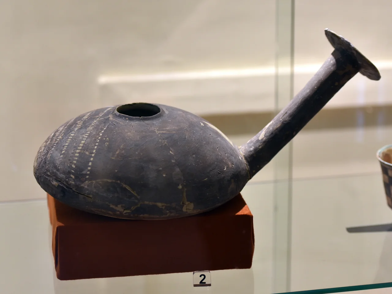 Painted pottery vessel (jug or ewer). From Eridu (Tell Abu Shahrain), Iraq. 3500-2800 BCE. Iraq Museum, Baghdad.