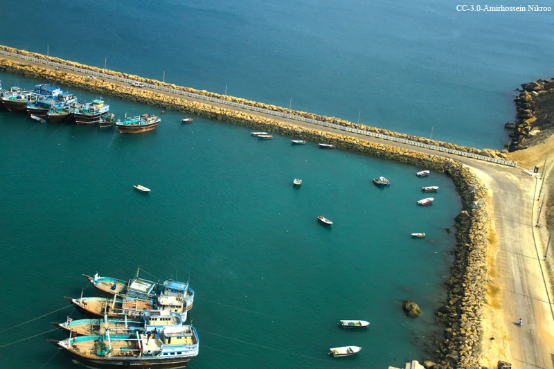Iranian Launch Boats in Konarak Berth, Chabahar Bay