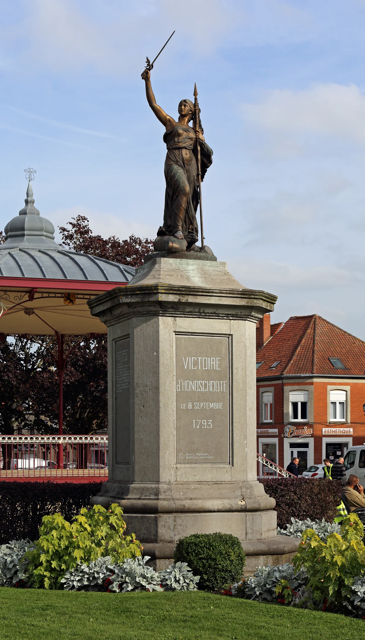 Hondschoote (Nord department, France): memorial for the Battle (and the French victory) of Hondschoote (1793)