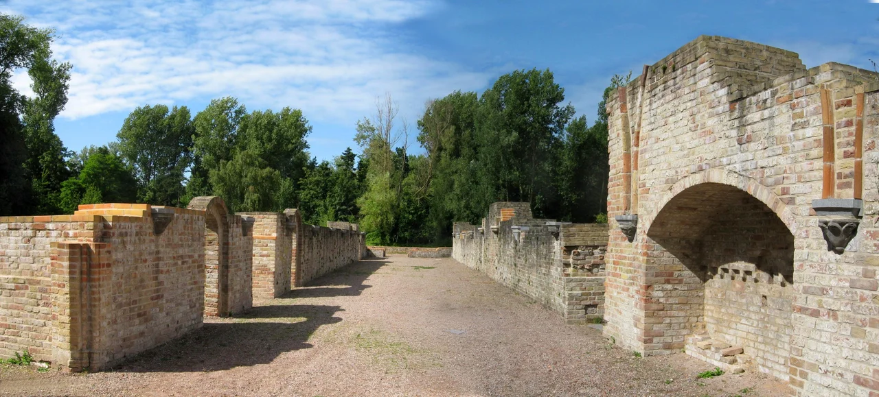 Panorama der Ausgrabungen in Koksijde
