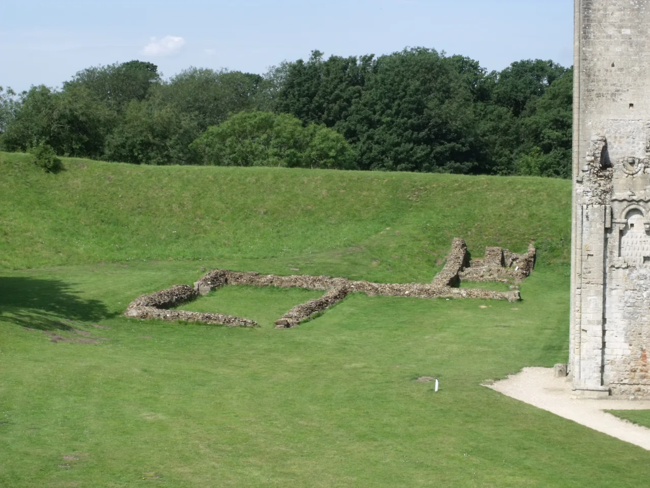Castle Rising Castle, remains of former outbuildings