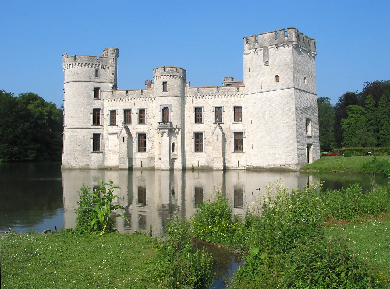Meise   (Belgium), the Bouchout castle (XII-XIXth century).