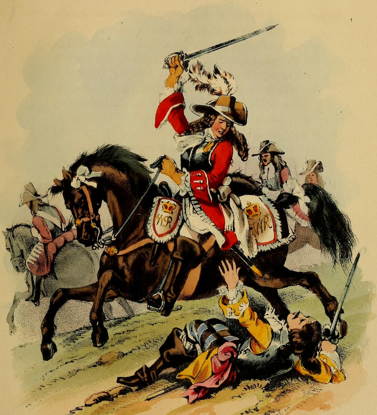 Colonel Francis Langston, 5th Regiment of Horse, at the Battle of Landen on 19 July 1693.