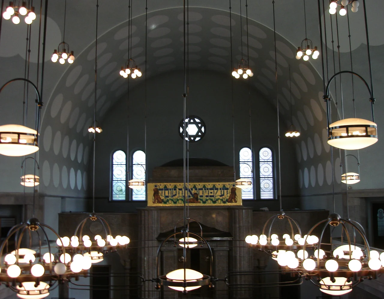 Interior of the Old Synagogue in  Essen.