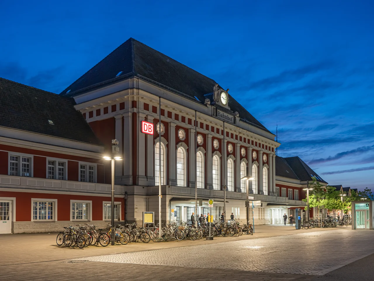 Train station in Hamm, North Rhine-Westphalia, Germany