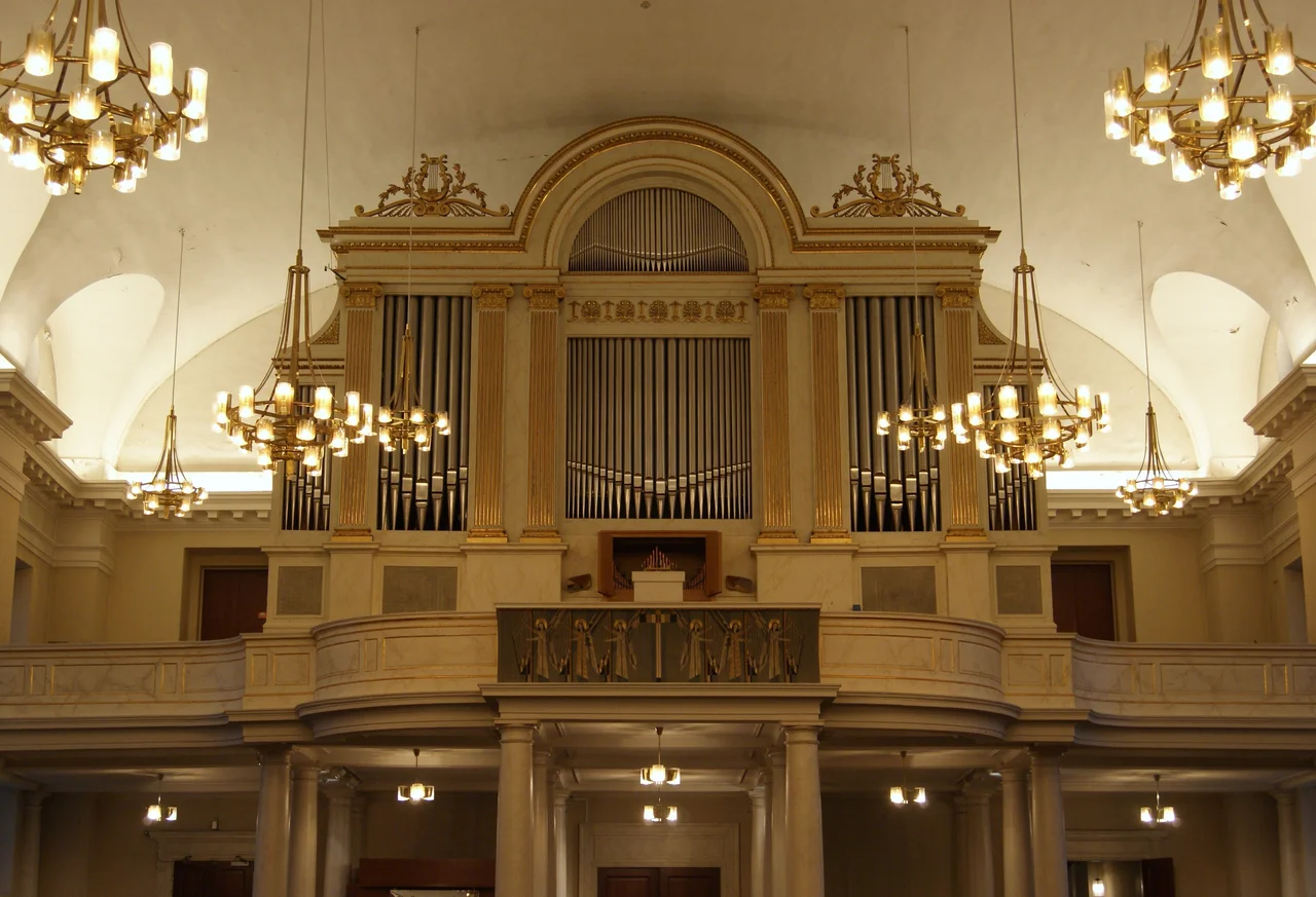 The organ in Gothenburg Cathedral, Sweden.
This is a photo of a protected building in Sweden, number 21300000002614 in the RAÄ buildings database.