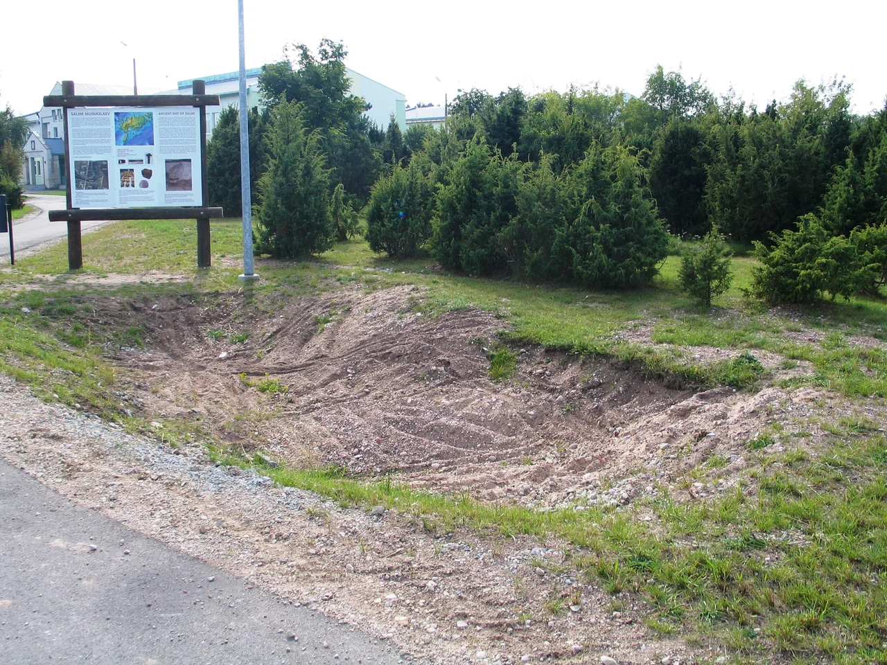 The place of the ancient ship Salme.