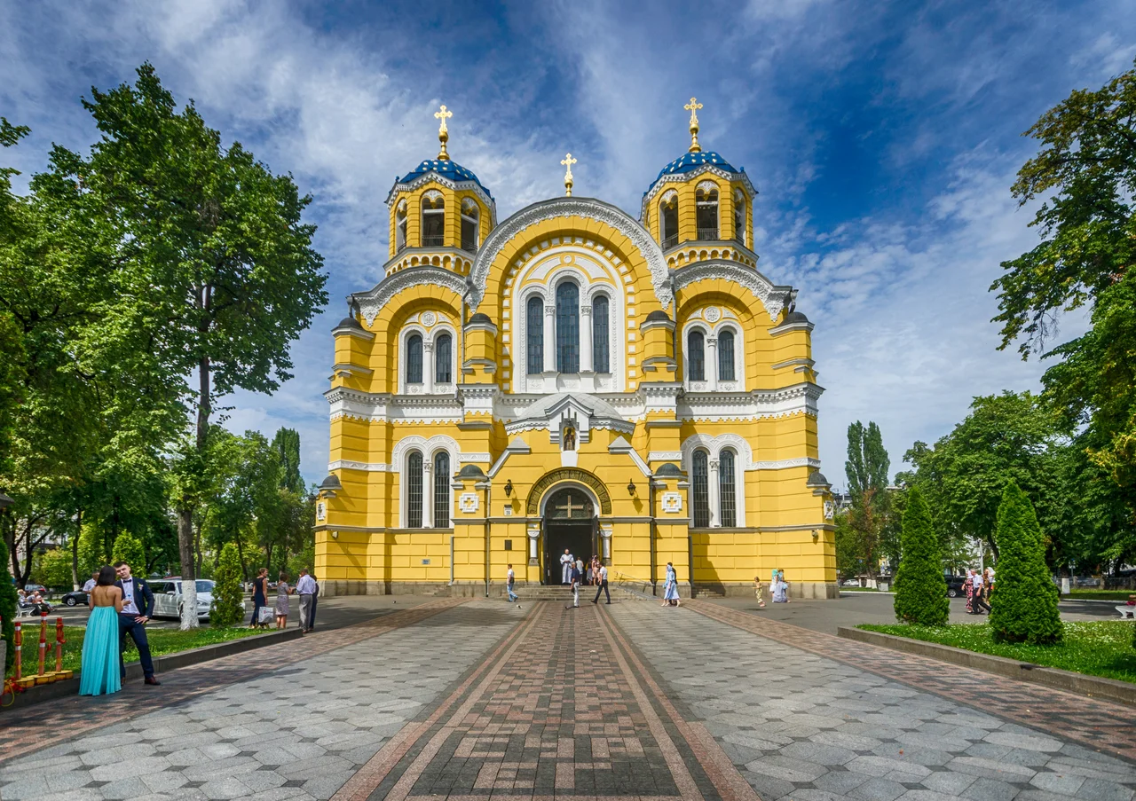 St Volodymyr's Cathedral in Kiev, Ukraine.