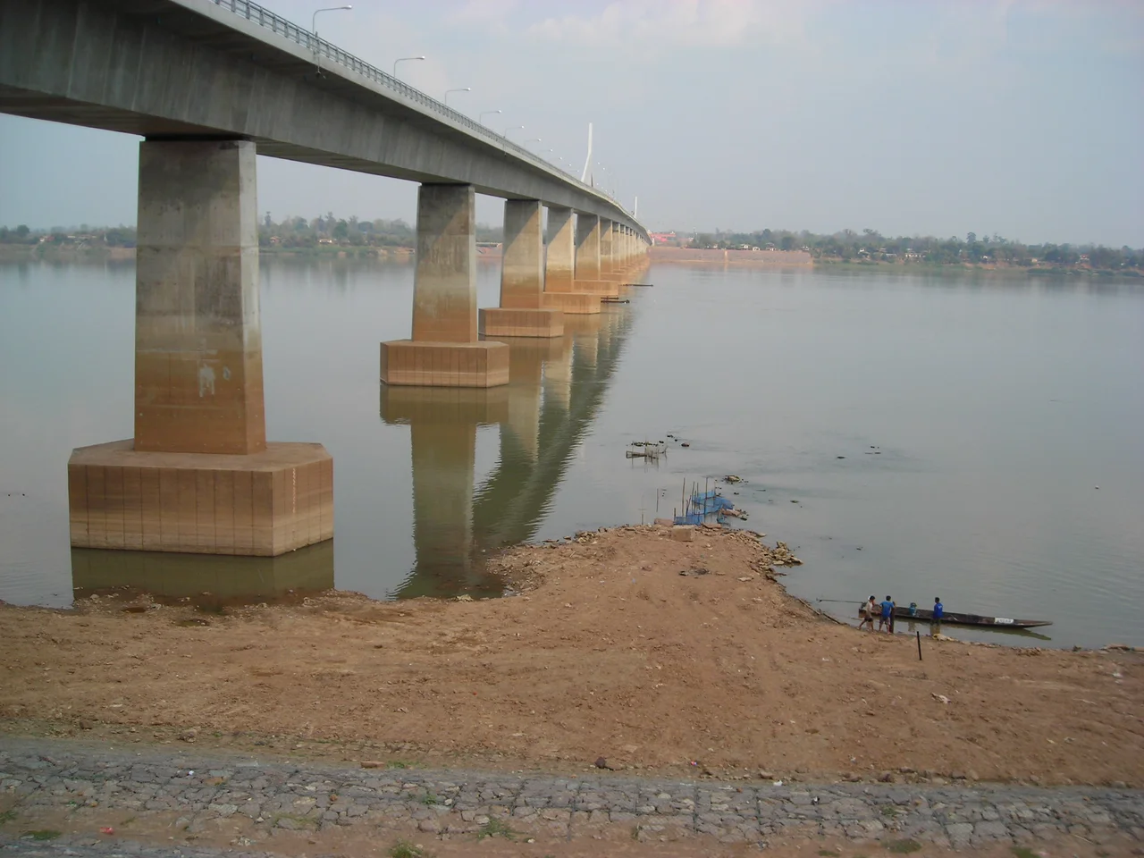 Second Thai–Lao Friendship Bridge, seen from Mukdahan, Thailand