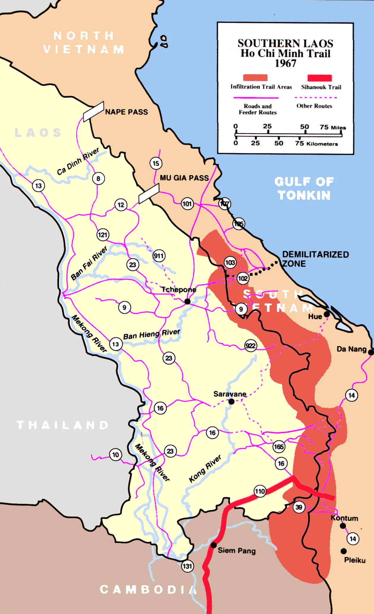 Ho Chi Minh Trail and Sihanouk Trail