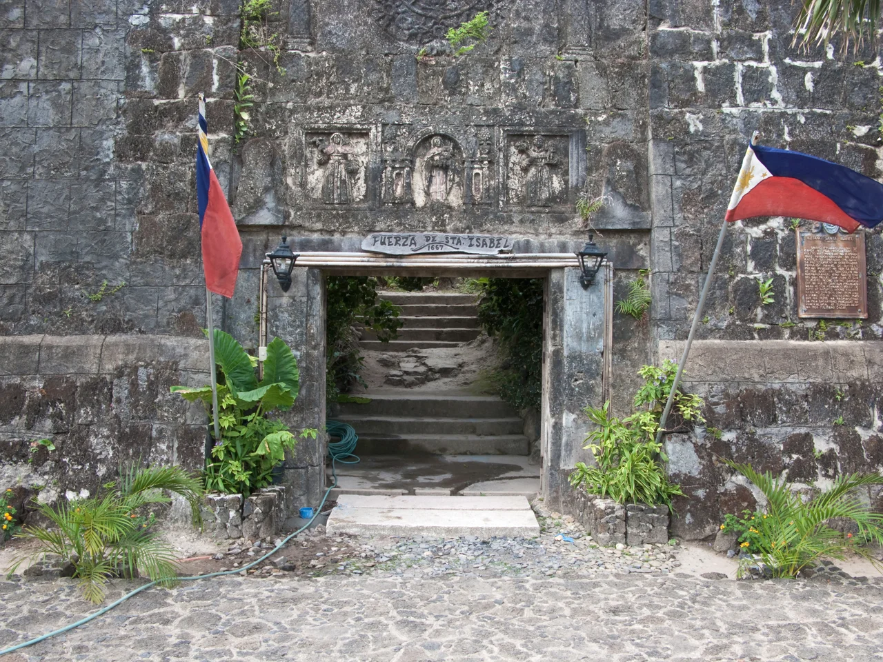 The Taytay Fort, the Fort of Santa Isabel, 1667. It was named in honor of Queen Isabella II of Spain. It was used by the Spanish soldiers as a defensive fort against Muslim raiders. Taytay is a quiet town in the province of Palawan that still bears reminders from Spanish rule. Taytay, Palawan, Philippines.