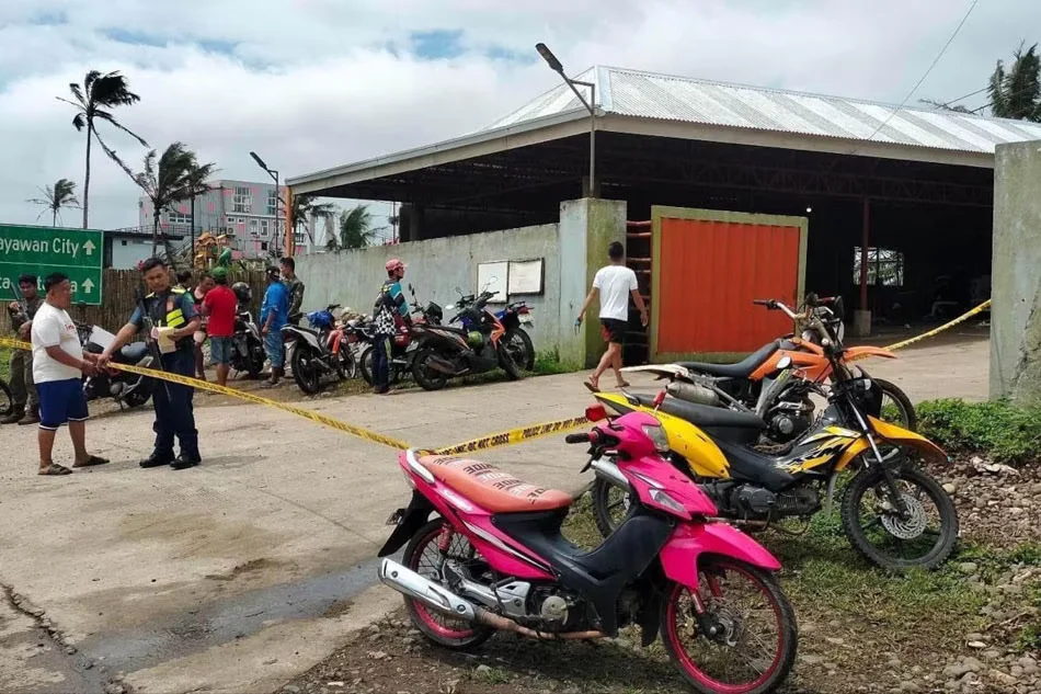 Police cordon off the the home of Negros Oriental Gov. Roel Degamo in Barangay San Isidro, Sto. Nuebe in Pamplona after he was shot by still unknown assailants Saturday morning. The shooting comes more than two weeks since the Supreme Court upheld the Commission on Elections' resolution recognizing Degamo as the winner of the 2022 Negros Oriental gubernatorial race.