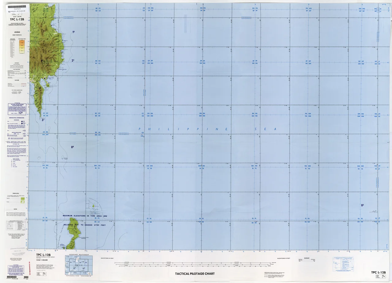 TPC L-12B Indonesia; Philippines; U.S. Trust Territory (Pulo Anna) [Not for navigational use] U.S. Defense Mapping Agency Aerospace Center, compiled 1972, revised 1982 (7.1MB)