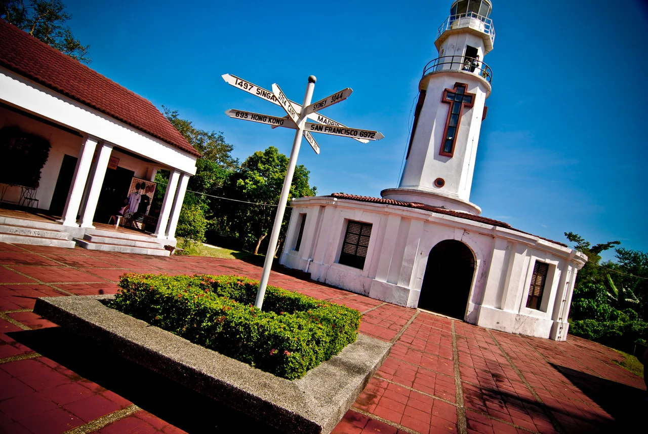 The 1853 lighthouse erected by the Spanish Government on Corregidor Island in Manila Bay, Philippines, but was destroyed in World War II.
