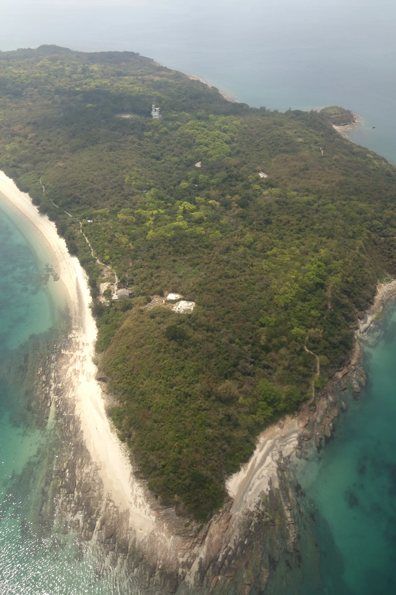 Aerial view of Tung Ping Chau from Northeastern tip of the island.