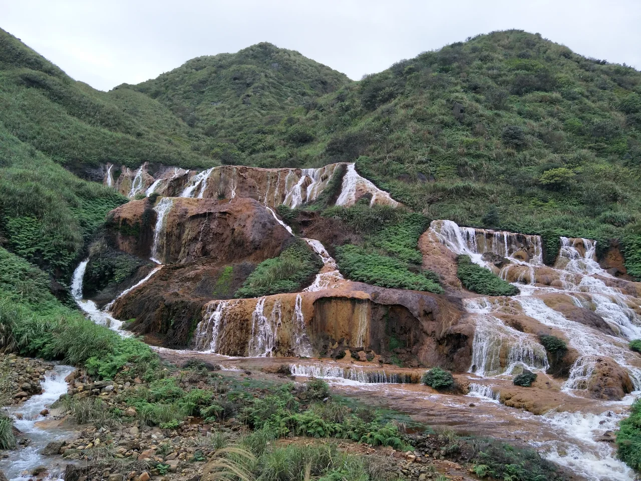 Golden Waterfall, near Jioufen, New Taipei, Taiwan