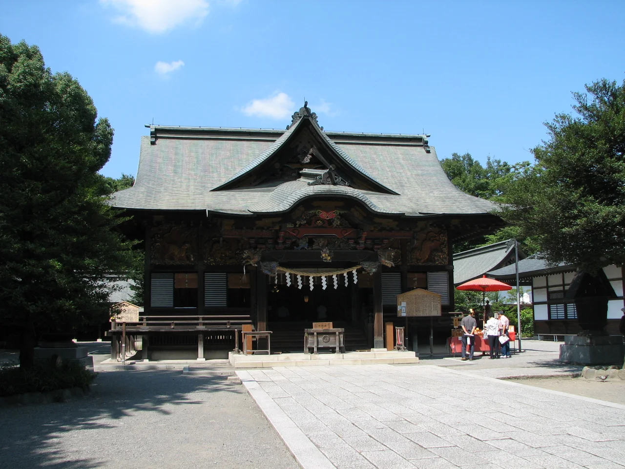 the Haiden of Chichibu-jinja, Chichibu, Saitama, Japan w:ja:秩父神社拝殿(埼玉県秩父市)